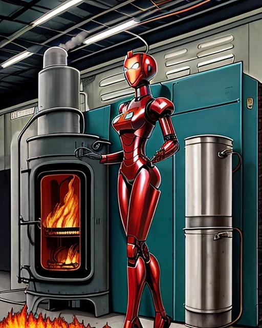 Ein Bild in der Art der amerikanischen Pulp-Magazine der 40'er Jahre.