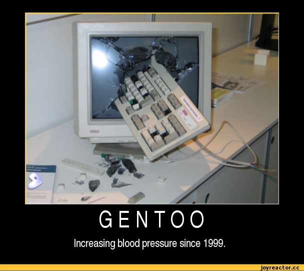 Gentoo increasing blood pressure since 1999