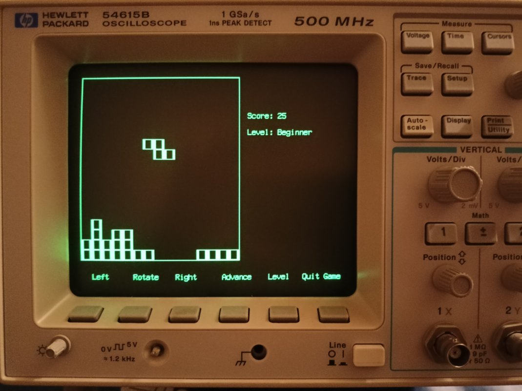 Nach dem Zusammenbau dann der ultimative Hardcore-Test: Tetris.