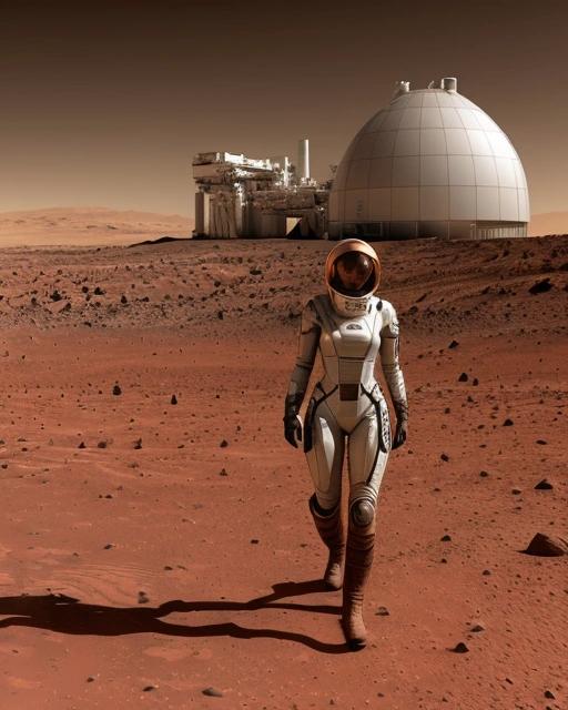 Auf dem Mars im Jahre 2085.