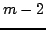 $ m-2$